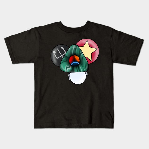 Coraline Ghost children eyes and stone Kids T-Shirt by TJ Morningstar